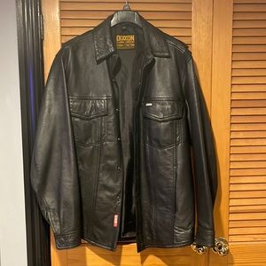 Rare Dixxon leather jacket/shirt size medium